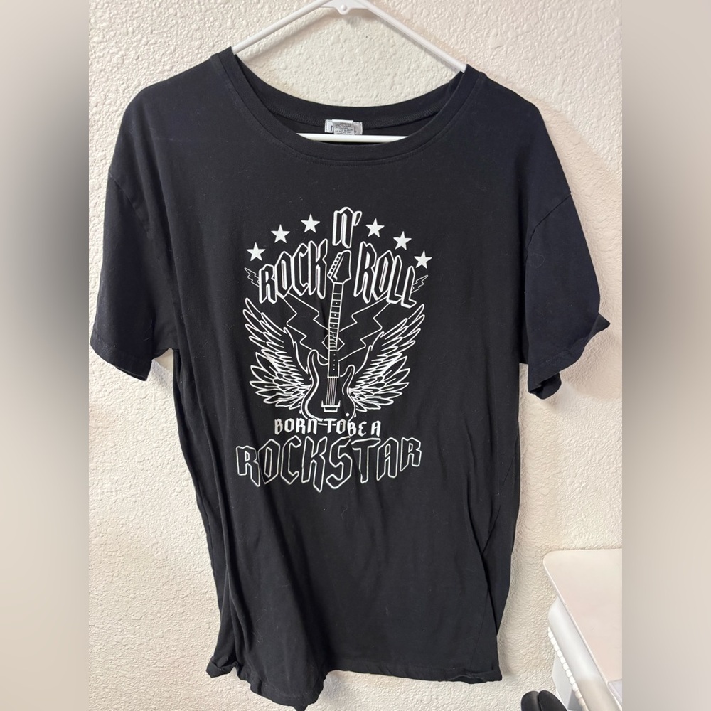 Rue21 Black Graphic Mini Dress